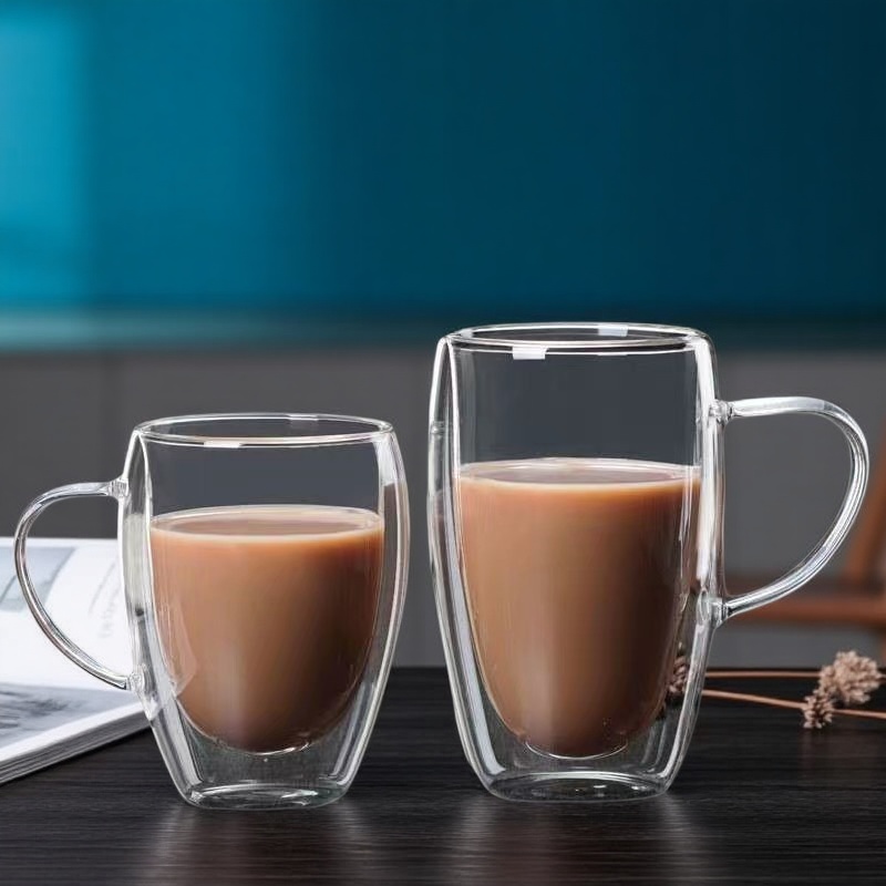 Espresso Shot Glass - 150/250/350/450ml Double Wall Coffee Mugs High