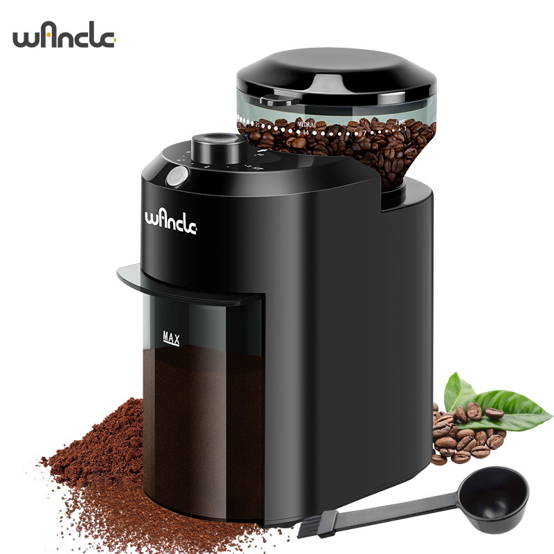 Coffee Grinder Burr Flat - مطحنة القهوة الأوتوماتيكية من Wancle مع