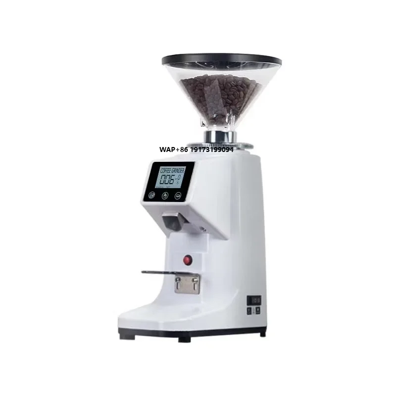 Coffee Grinder Burr Flat - مطحنة قهوة تجارية أوتوماتيكية بشفرات مسطحة