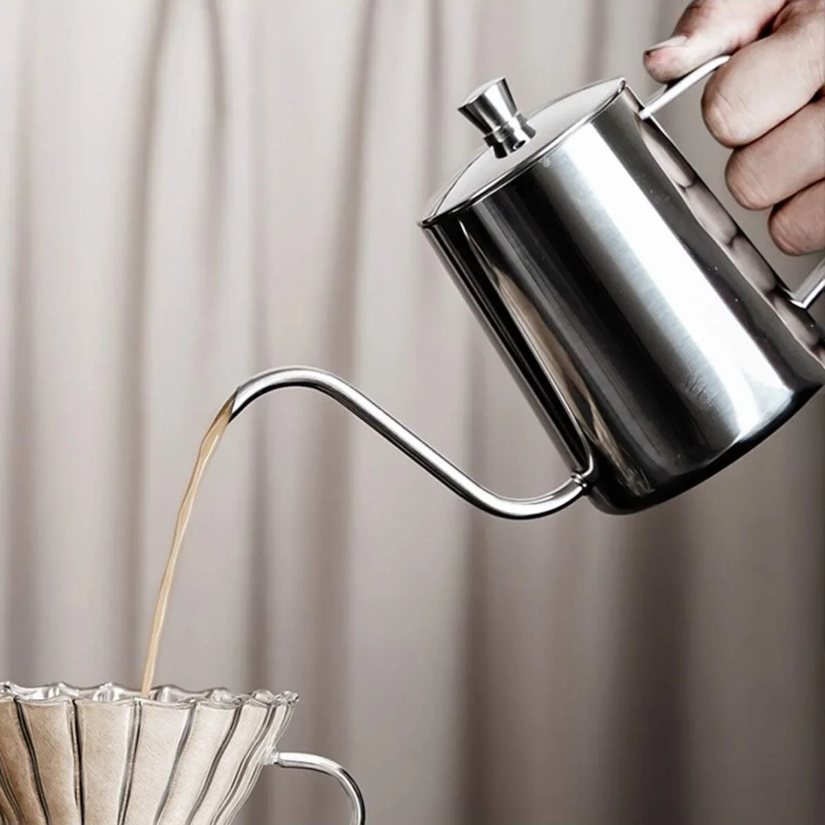 الفولاذ المقاوم للصدأ صب صانع  - مراجعة Coffee Equipment Pour Over وسعره