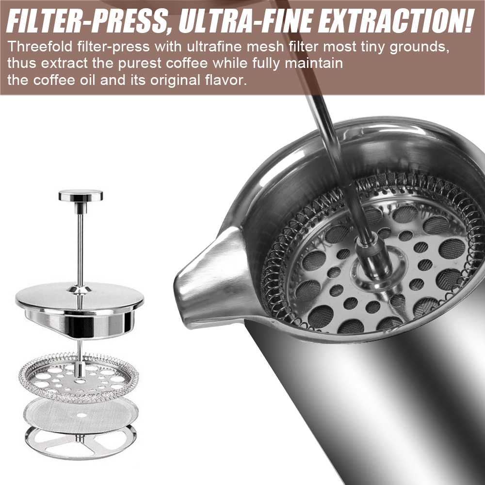 ماكينة صنع قهوة فرنسية بسعة كب - مراجعة Coffee Equipment For Camping وسعره