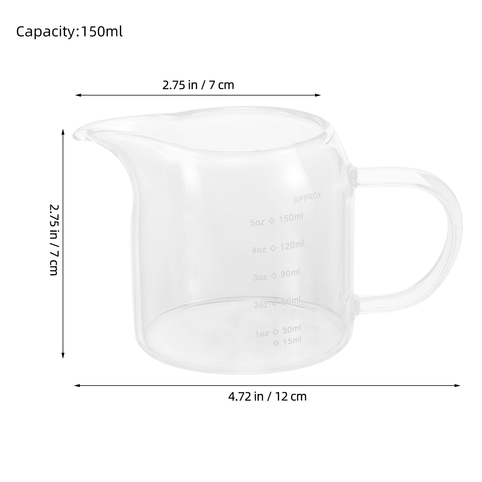كوب قياس زجاجي 150 مل 5 أونصات - مراجعة Espresso Shot Glass وسعره