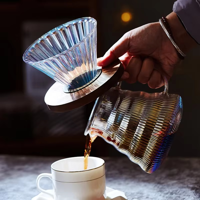 مجموعة صب ملونة فوق القهوة، فل - مراجعة Coffee Equipment Pour Over وسعره